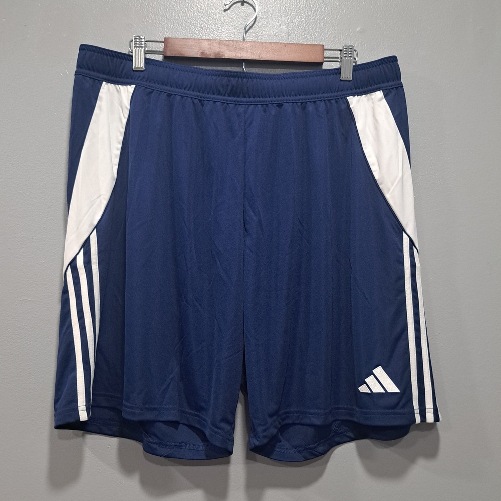 Adidas Tiro 24 Training Shorts‎ Men's 2XL Running Aeroready Navy White